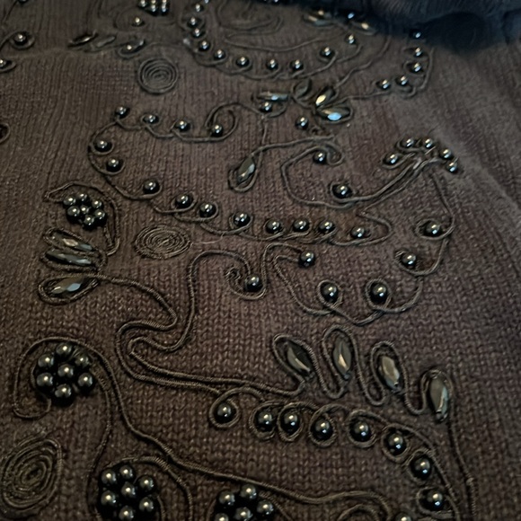 VINTAGE BONNIE AND BILL BEADED SWEATER. SIZE L. - Picture 3 of 7